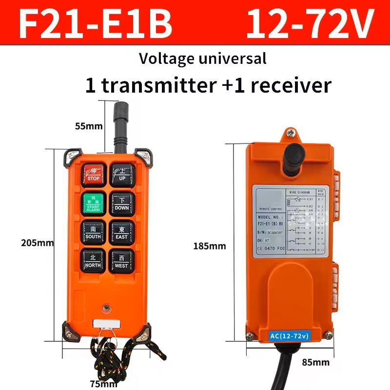 Wireless Industrial Crane Remote Control with Receiver