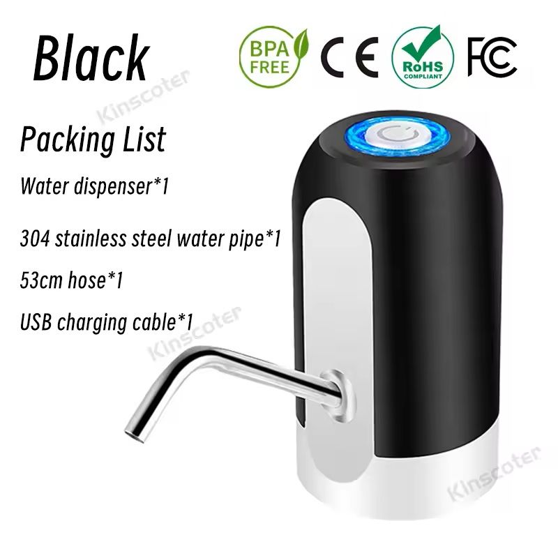Portable Electric Water Dispenser USB Rechargeable for 5 Gallon Bottles ...