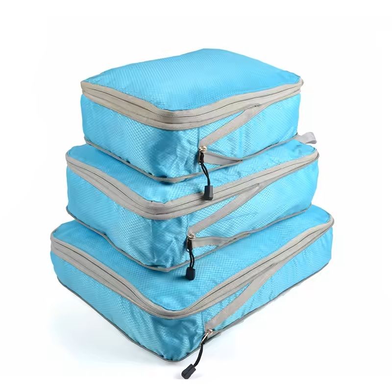 Compressible Travel Packing Cubes Foldable Waterproof Luggage Organizer