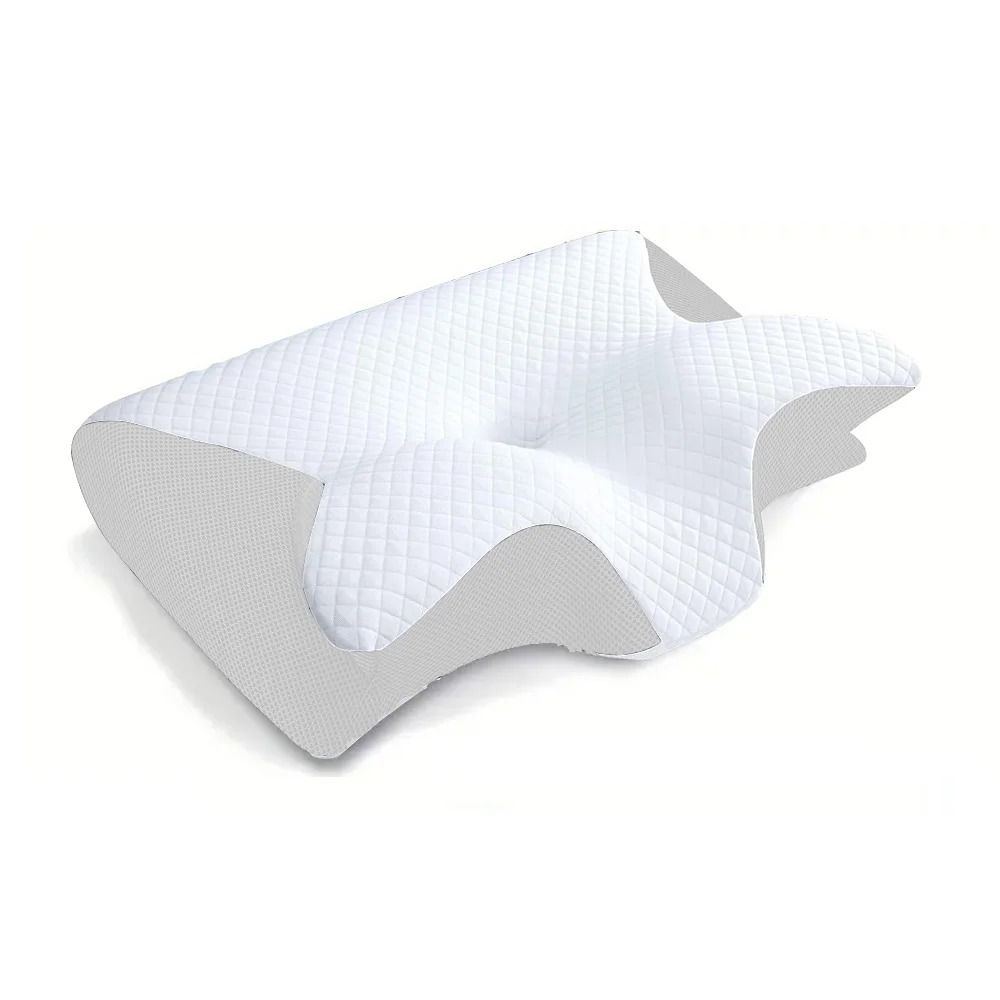 Memory Foam Cervical Pillow with Ergonomic Contour for Neck Pain Relief