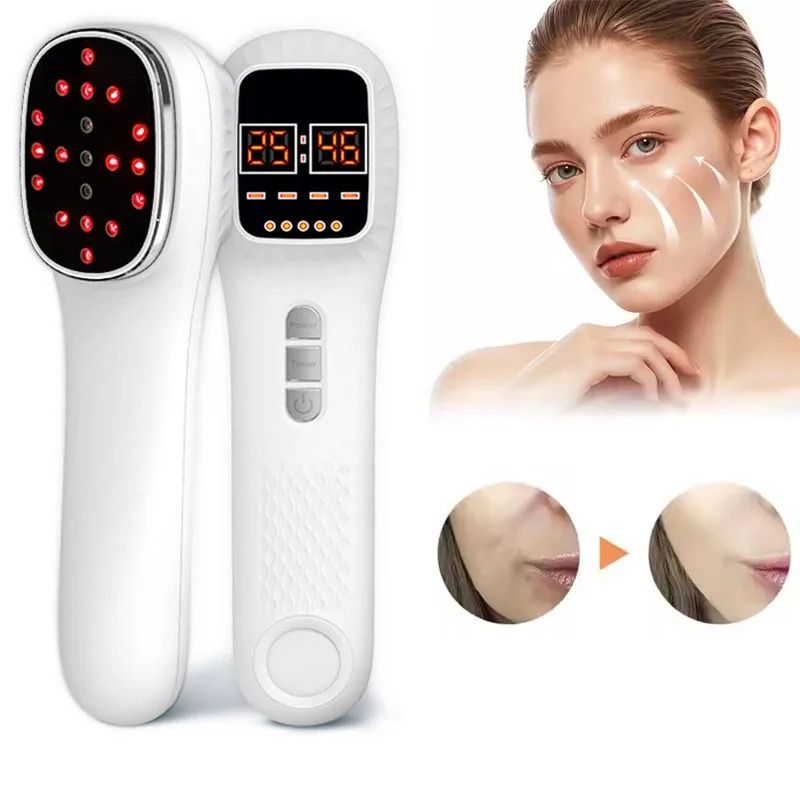 Red Light Therapy Facial Massager for Anti-Aging and Skin Tightening