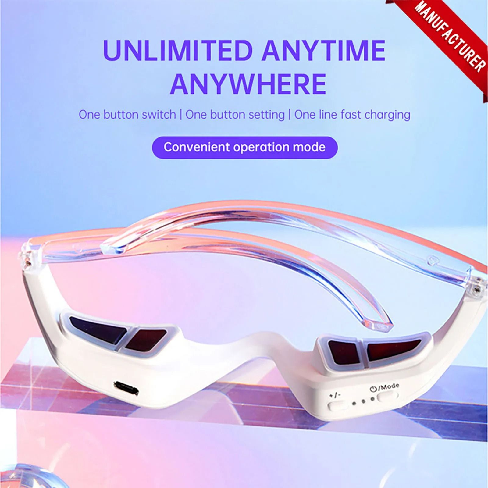 Eye Skin Care Red Light Therapy Device Toner Microcurrent Eye Massager Remove Eye Bags Dark Circles Eye Lifting Machine