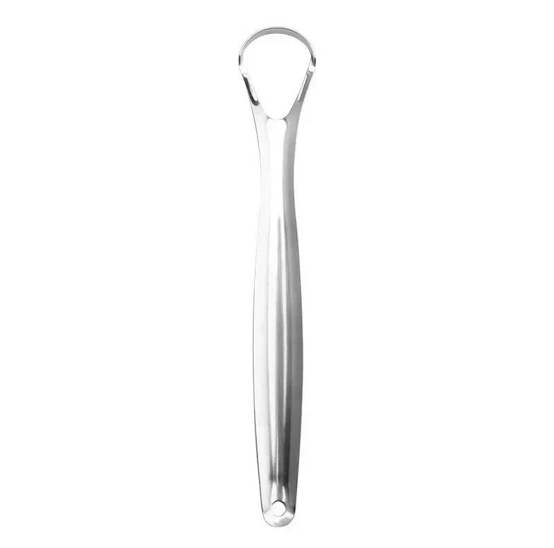 Reusable Stainless Steel Tongue Scraper for Oral Hygiene and Fresh Breath