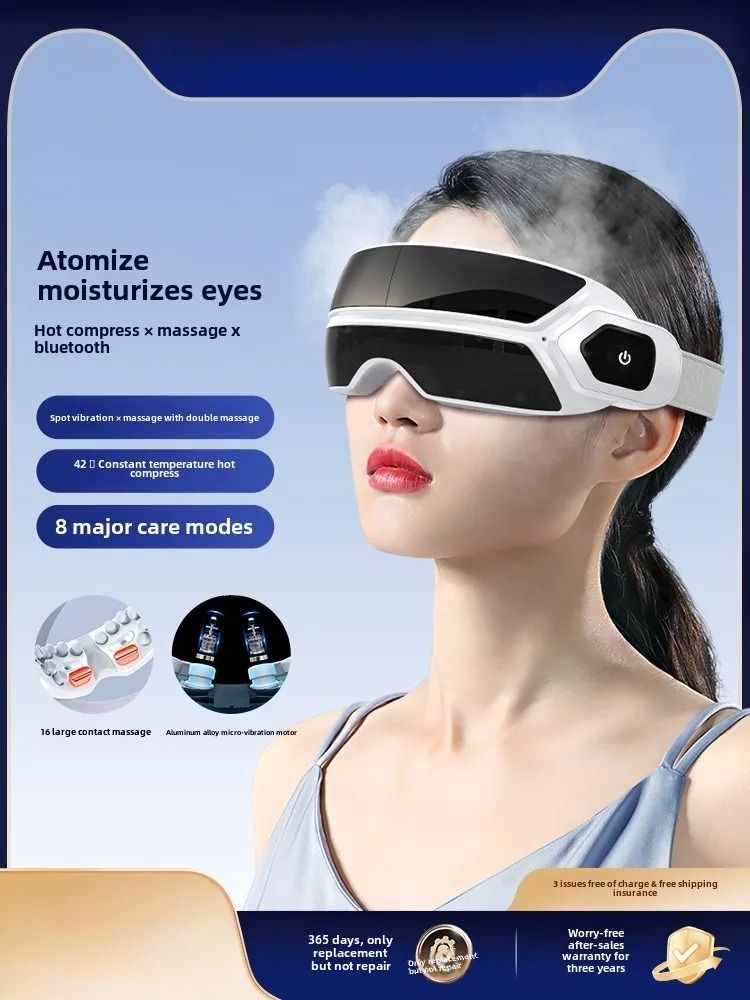 Smart Steam Eye Massager with Bluetooth and Bone Conduction | Inspire Uplift