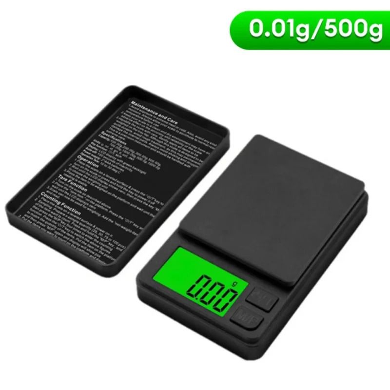 Precision Pocket Scale 1000g x 0.1g with LCD for Food Jewelry Travel