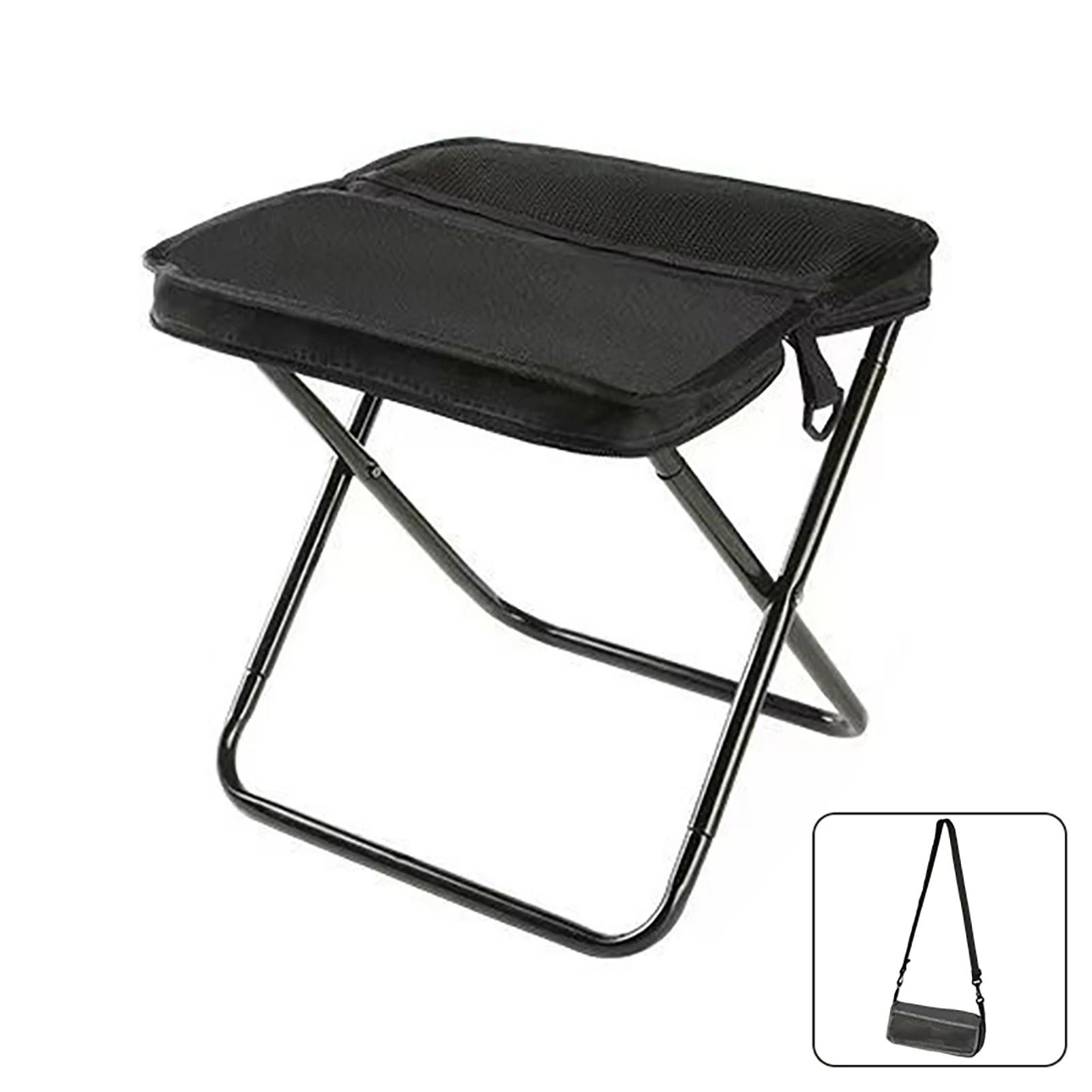 Portable Foldable Backpack Stool with Carry Bag for Travel a
