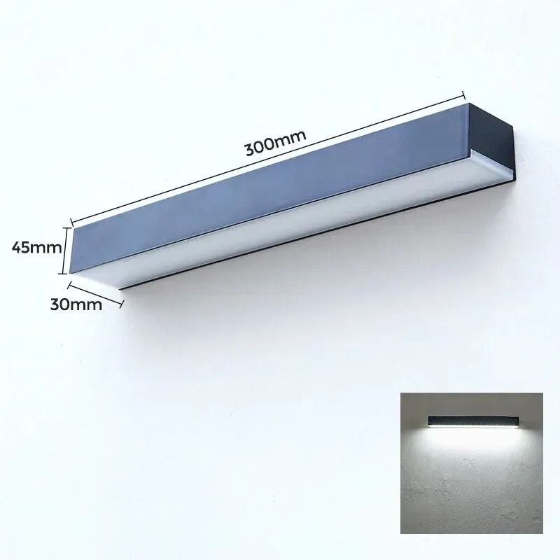 LED Solar Magnetic Wall Light Waterproof Outdoor Night Lamp for Garden Patio Yard Path
