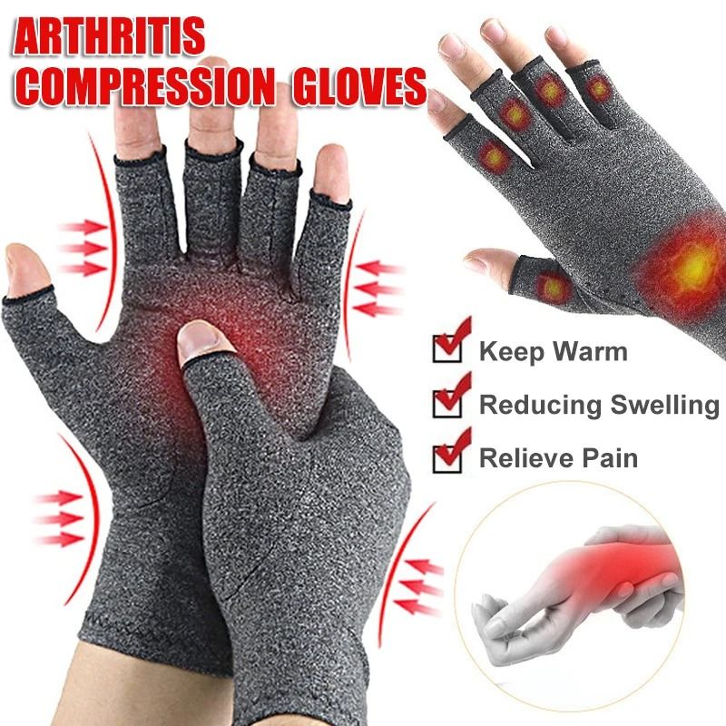 Compression Using Hands Fingerless Compression Gloves for Pain Relief and Hand Suppo | Inspire ...