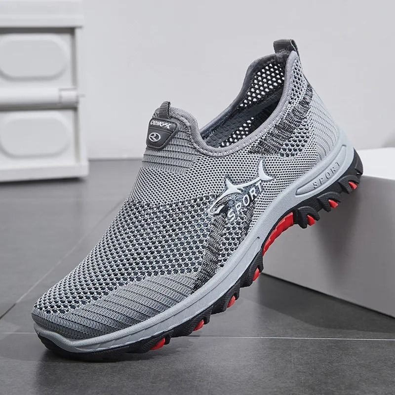 Men's Fashionable Breathable Mesh Sneakers - Comfortable Walking & Casual Wear, Lightweight With Trendy Design, Available In Large Sizes7-14 - Product Details