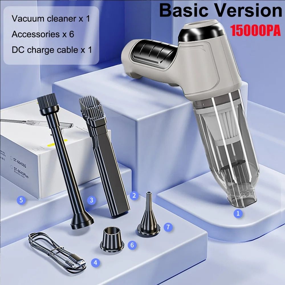 Car Vacuum Cleaner 95000PA Strong Suction Handheld Wireless Vacuum Cleaner for Car Household Portable Vacuum Cleaner Blo