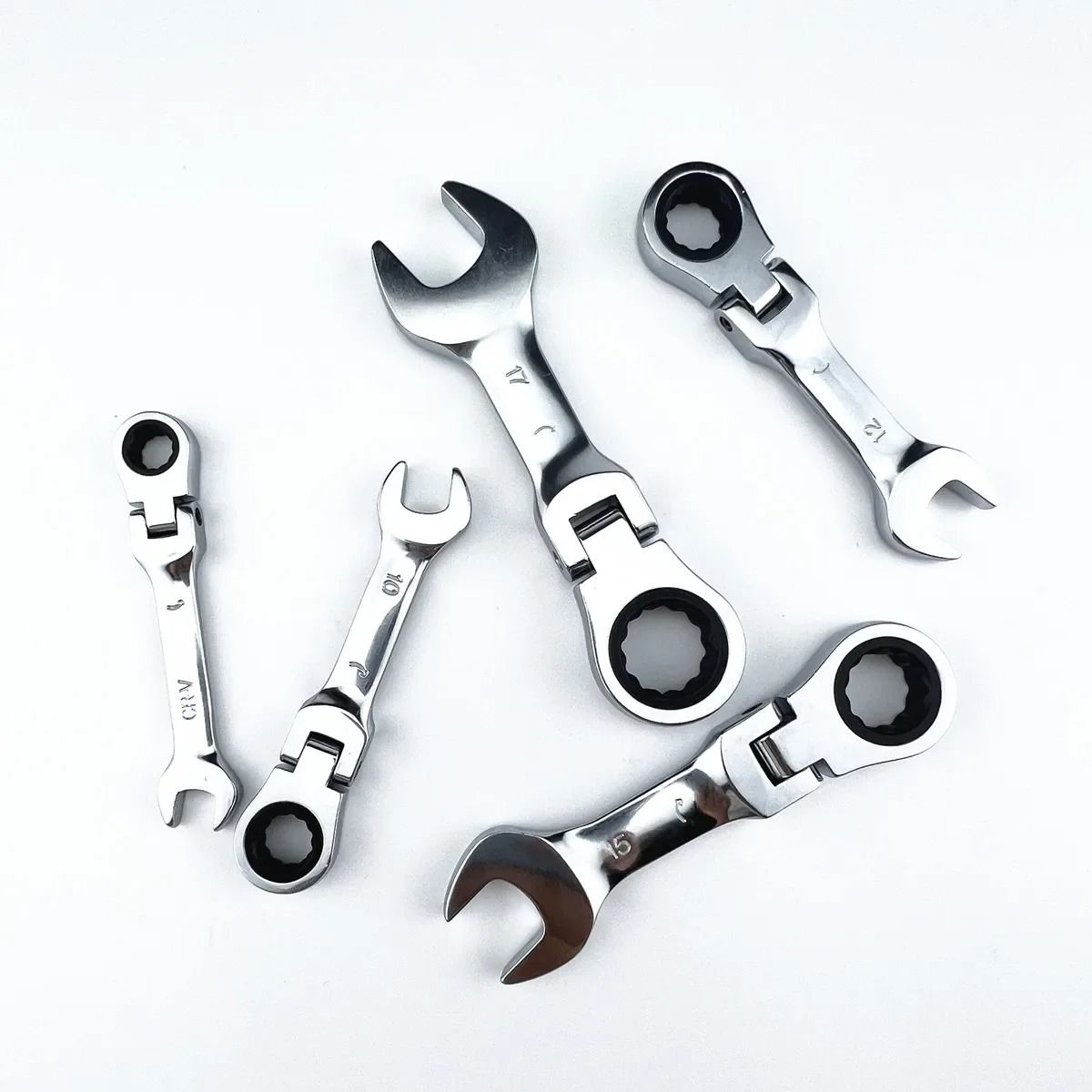 Mini Ratchet Wrench with Movable Head Dual-Purpose Open End | Inspire ...