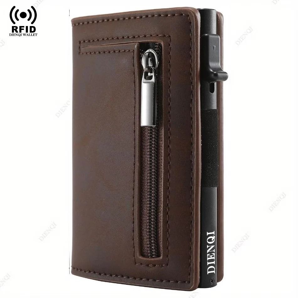 Magnetic Credit Card Holder Wallet with RFID Blocking for Men