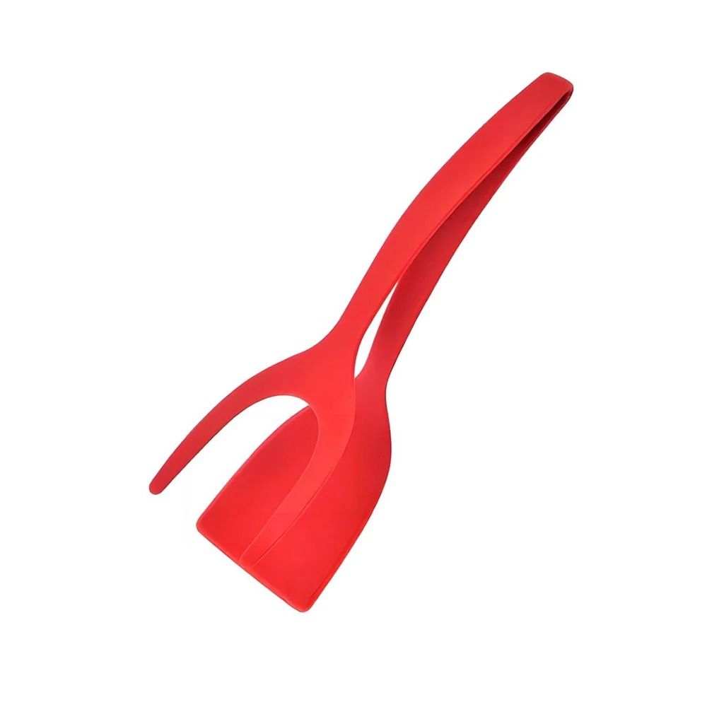 2-in-1 Grip and Flip Spatula Tongs for Cooking and Non-Stick Pans