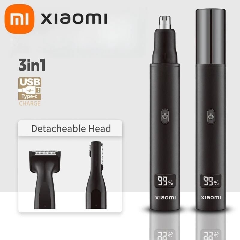 3 in 1 Electric Nose Ear Hair Trimmer For Men Rechargeable Grooming Kit