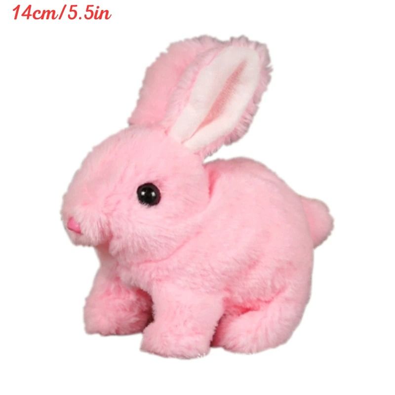 Electric Rabbit Plush Toy with Carrot – Walking, Ear-Wiggling, and Tail-Wagging Interactive Bunny for Kids