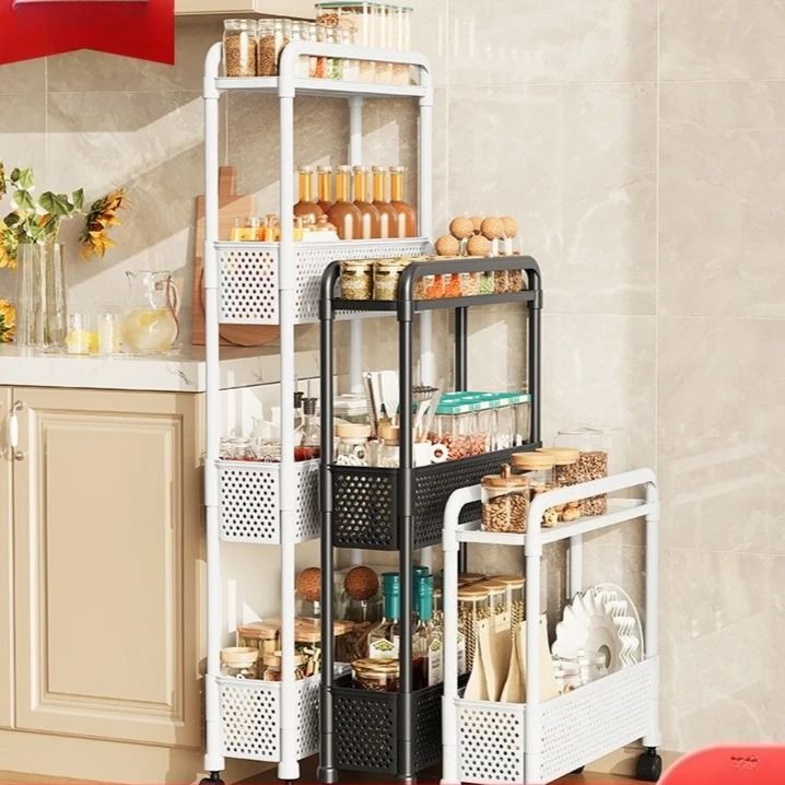 Gap Storage Rack Movable Gap Storage Rack Narrow Floor Standing Organizer for | Inspire ...