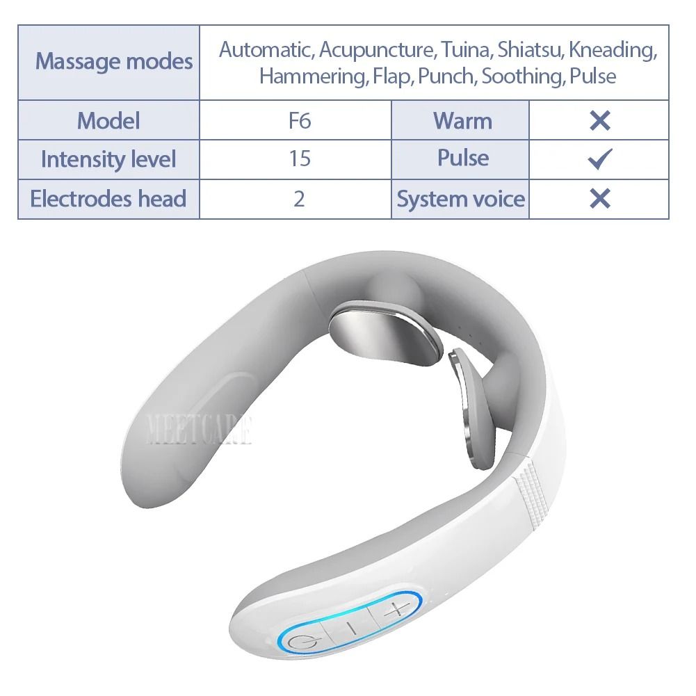 Wireless TENS Pulse Neck and Shoulder Massager – Smart Cervical Heating Device for Pain Relief, Muscle Relaxation, and S
