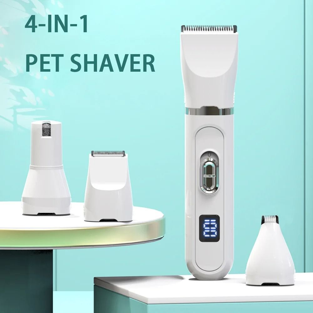 Professional Pet Hair Clippers – Silent USB Rechargeable Dog Grooming Trimmer for Cats and Dogs