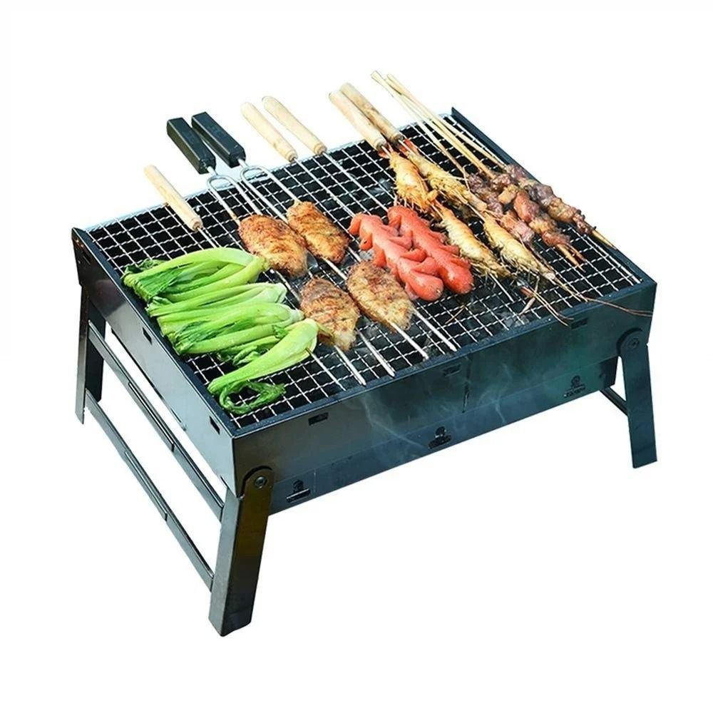 Portable Foldable Charcoal Grill – Outdoor BBQ Stove for Camping, Tailgating, and Picnics