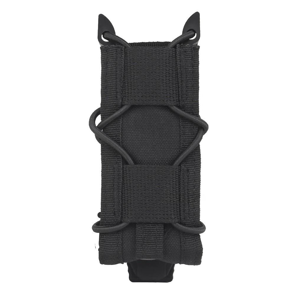 Tactical Magazine Pouch 9mm Pistol Mag Holder MOLLE Flashlight and Knife Holster for Hunting and Shooting