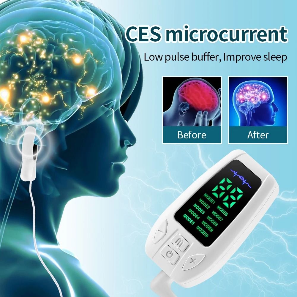 Ces Microcurrent Microcurrent CES Sleep Aid Device with 3 and 10 Modes for An | Inspire ...