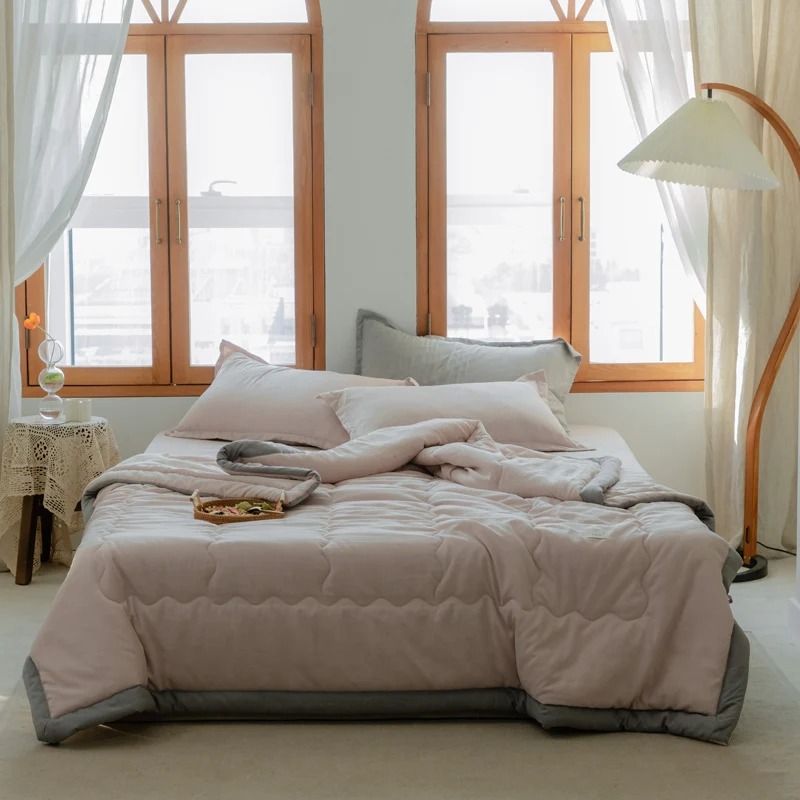 Lightweight Japanese Cotton Quilted Summer Quilt – Soft, Breathable and Washable