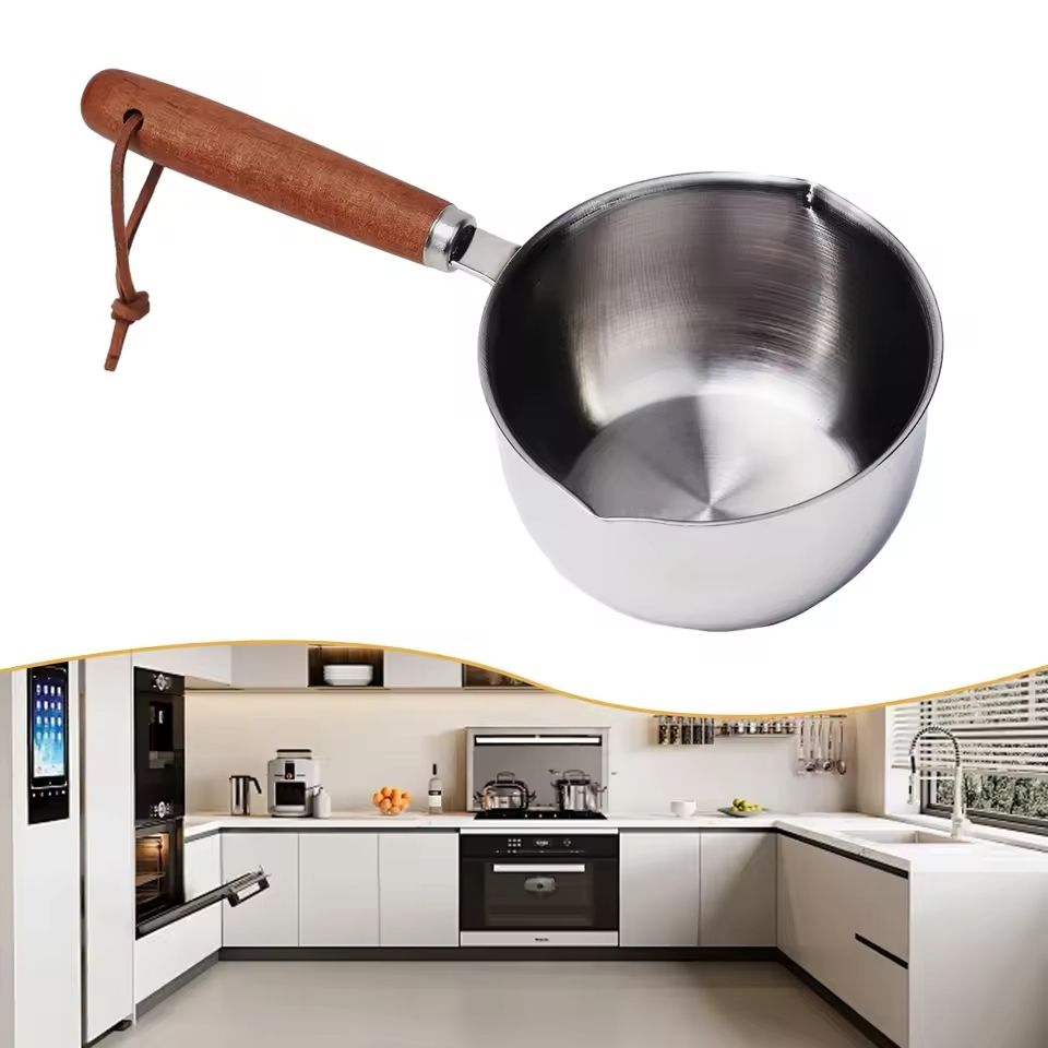 Stainless Steel Hot Oil and Milk Pan Small Saucepan