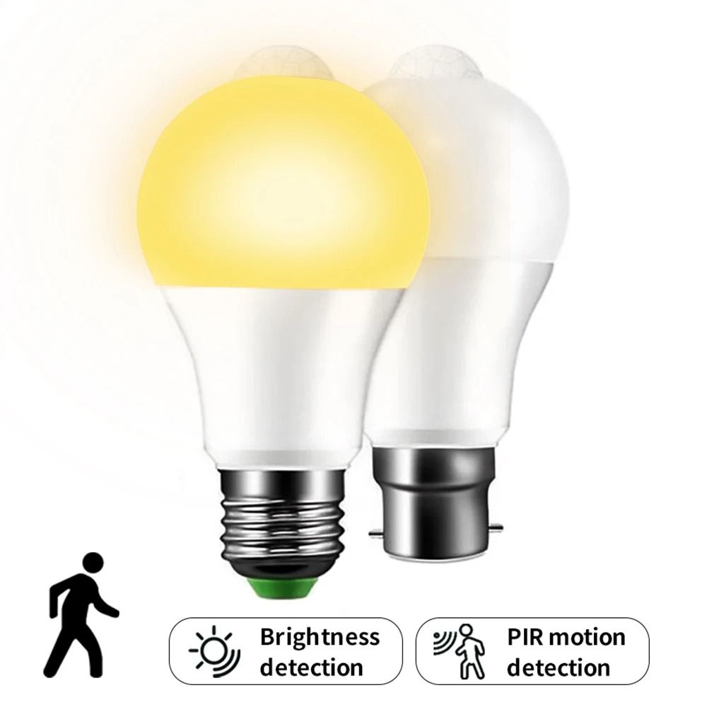 E27 LED Motion Sensor Light Bulb 12W PIR Auto On/Off Lamp | Inspire Uplift