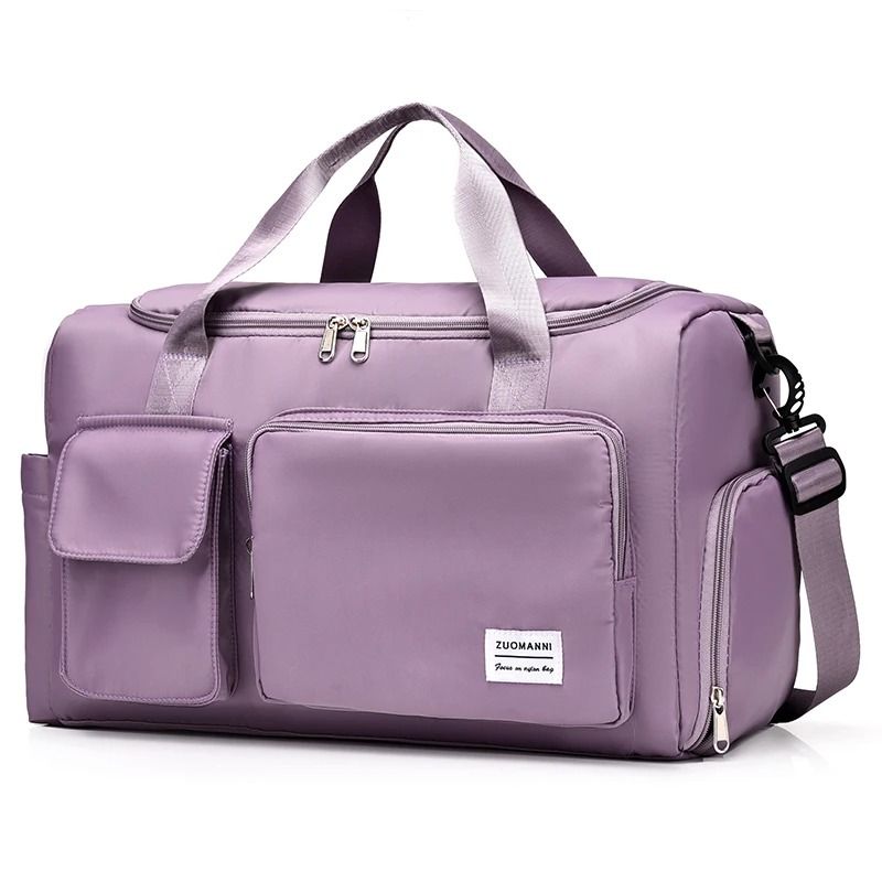 Large Capacity Carry On Travel Duffel Bag with Shoe Compartment – Waterproof Weekender Bag for Women