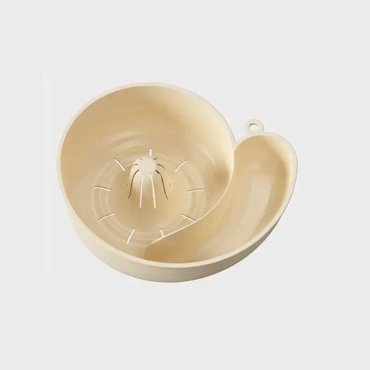 2 in 1 Snail Drain Automatic Cleaning Basket Fruit Plate Filter