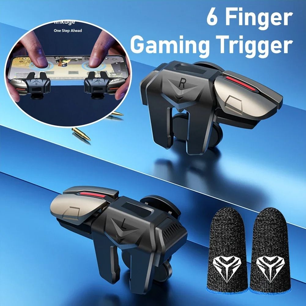 G21 Mobile Phone Game Trigger 6 Finger Aim Shooting Gamepad | Inspire ...