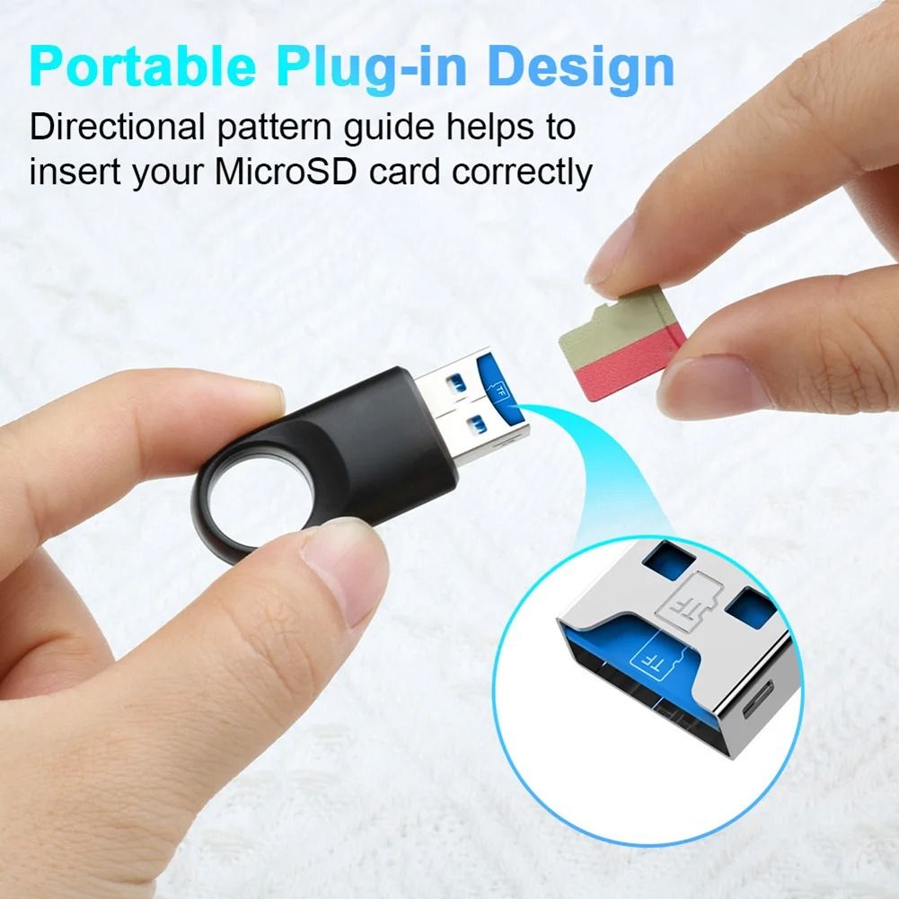 USB 3.0 Memory Card Reader Adapter High Speed for PC Laptop | Inspire ...
