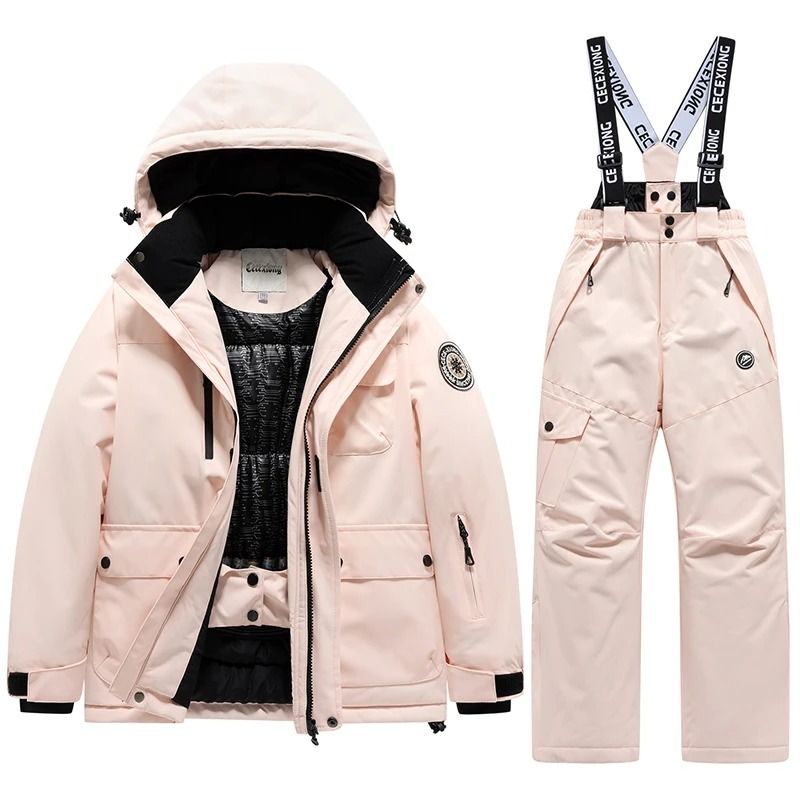 Little Girl's Waterproof Windproof Ski Jacket & Pants Set