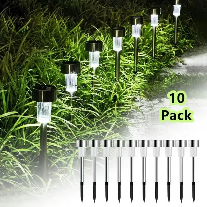 Outdoor Solar Garden Pathway Lights Set