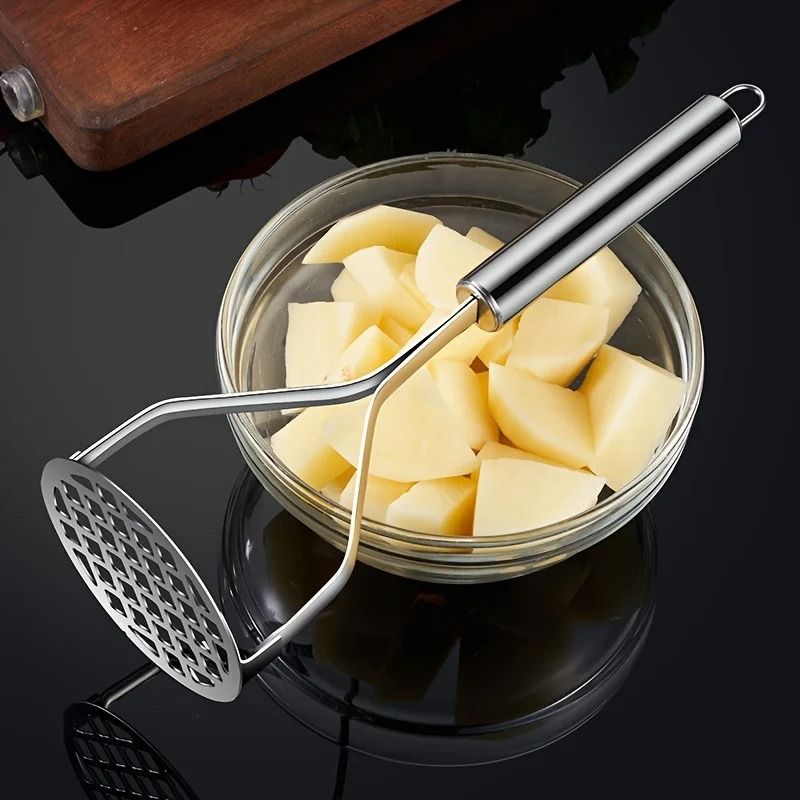 Stainless Steel Manual Potato Masher for Kitchen and Baby Food