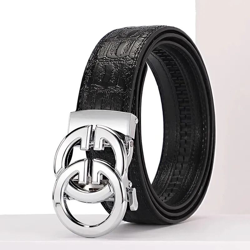Mens Automatic Genuine Leather Belt Mens Automatic Genuine Leather Belt