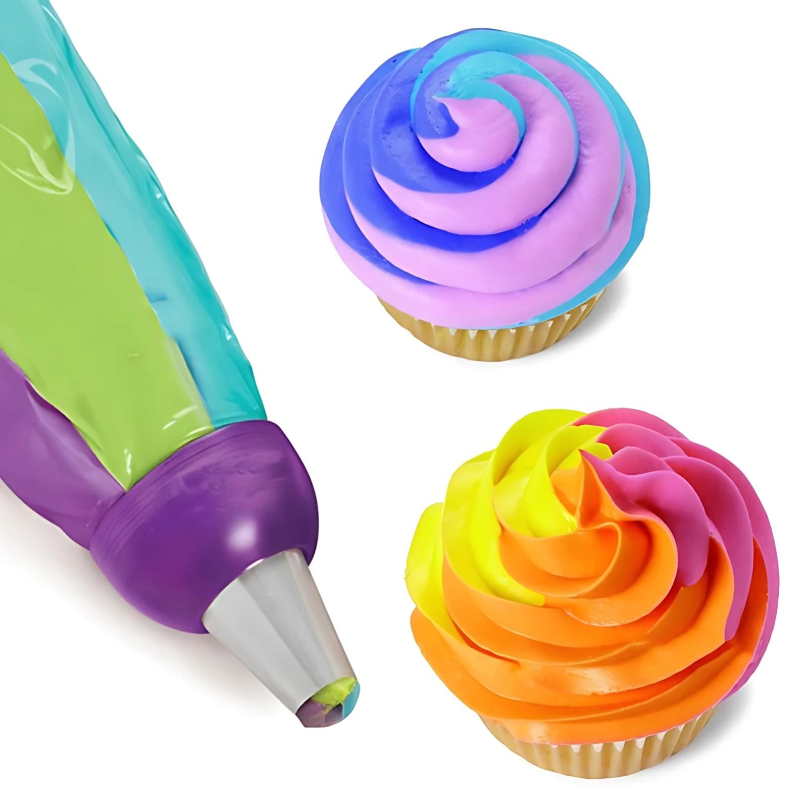 3-Hole Cake Decorating Converter for Multi-Color Icing