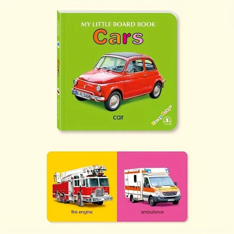 Baby Colorful Pattern Card Books for Sensory Play and Early Learning