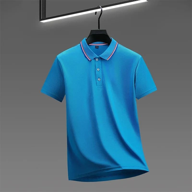 Mens Casual Short Sleeve Polo Shirt for Summer Comfort