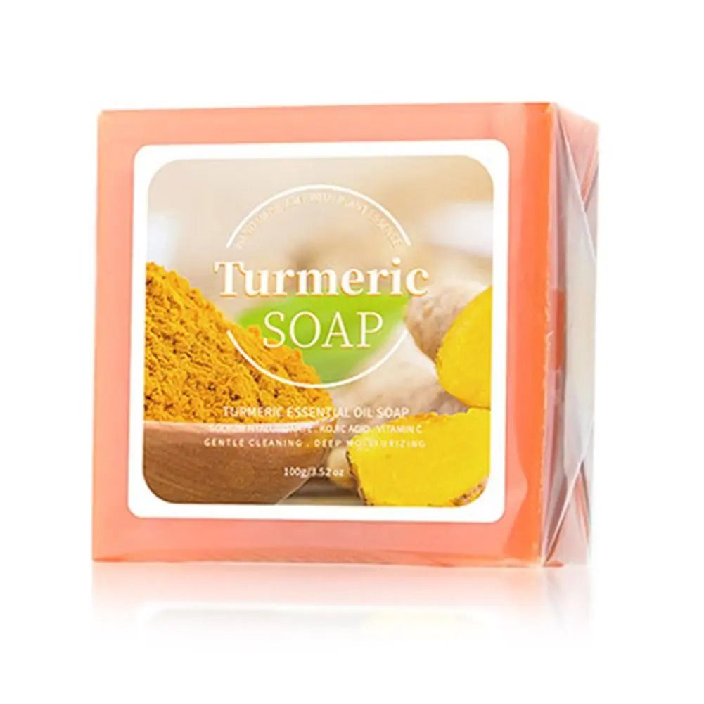 Turmeric Rose Natural Cleansing Soap with Essential Oils for Smooth and Bright Skin