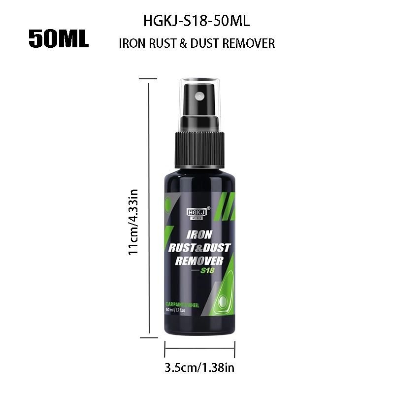 Car Paint and Wheel Iron Particle Remover Spray Rust and Fallout Cleaner for Metal Surfaces