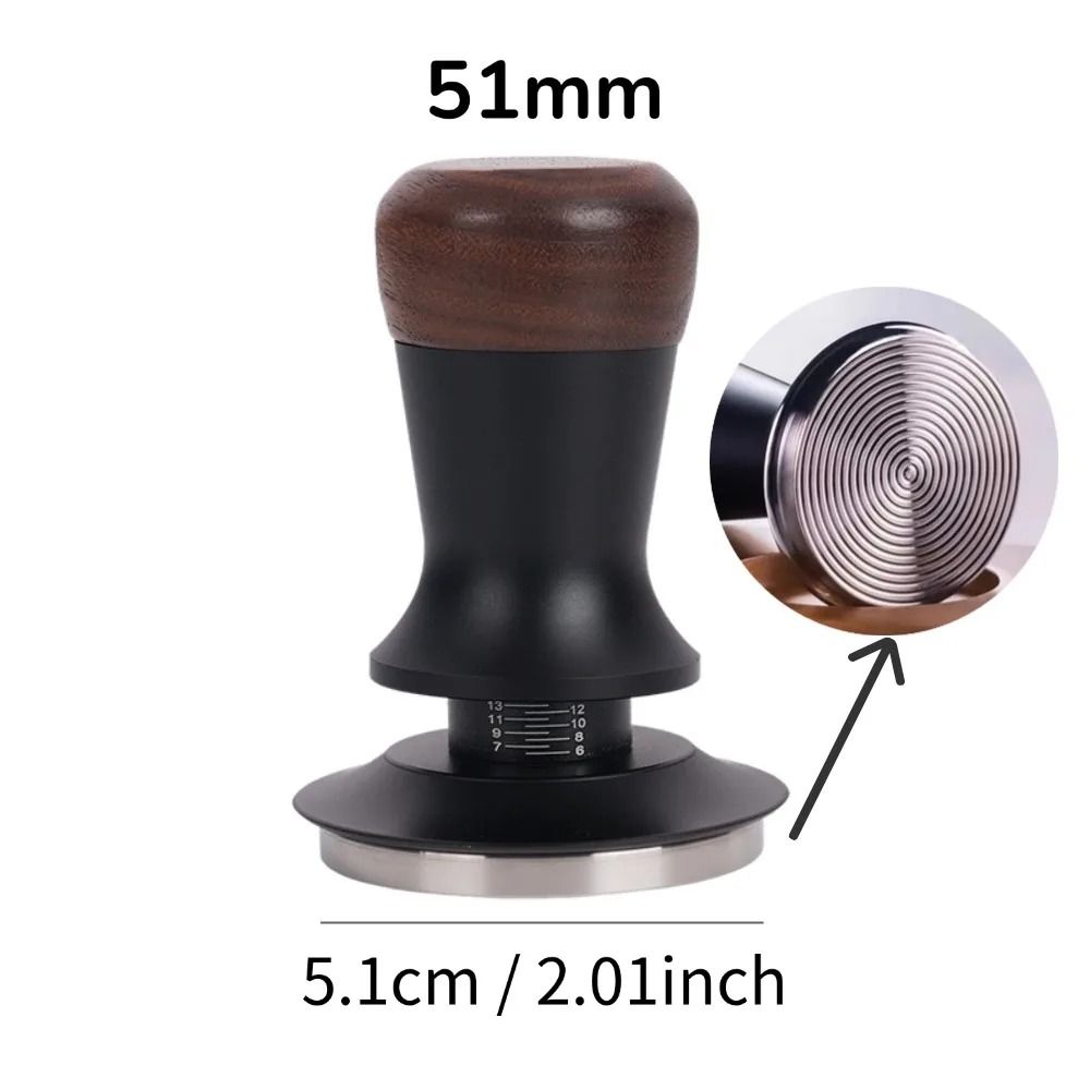 Walnut Wood Espresso Coffee Tamper With Constant Pressure