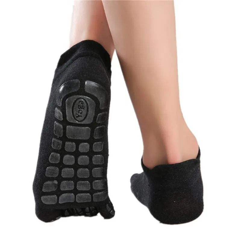 Mens Winter Five Finger Toe Socks Warm Non Slip Low Calf Floor Socks