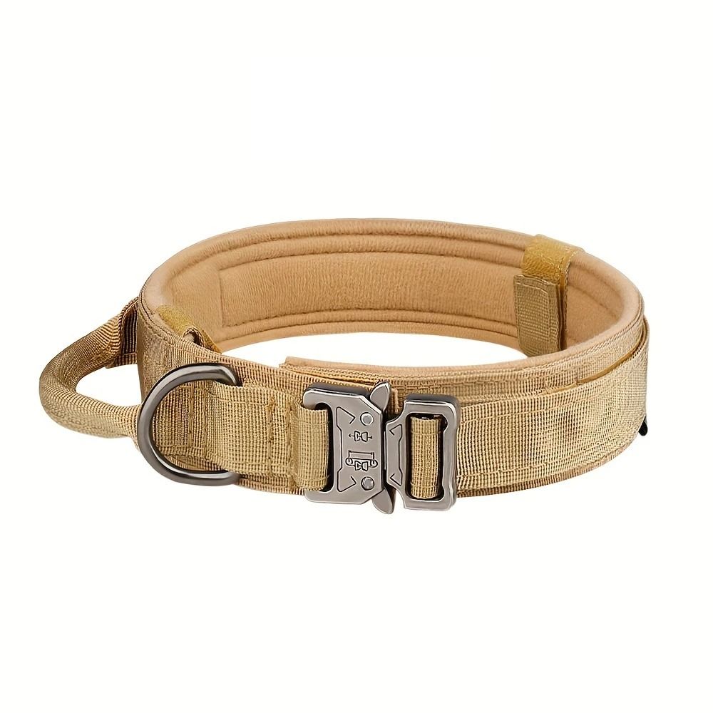 Tactical Dog Training Collar and Leash Set with Control Handle