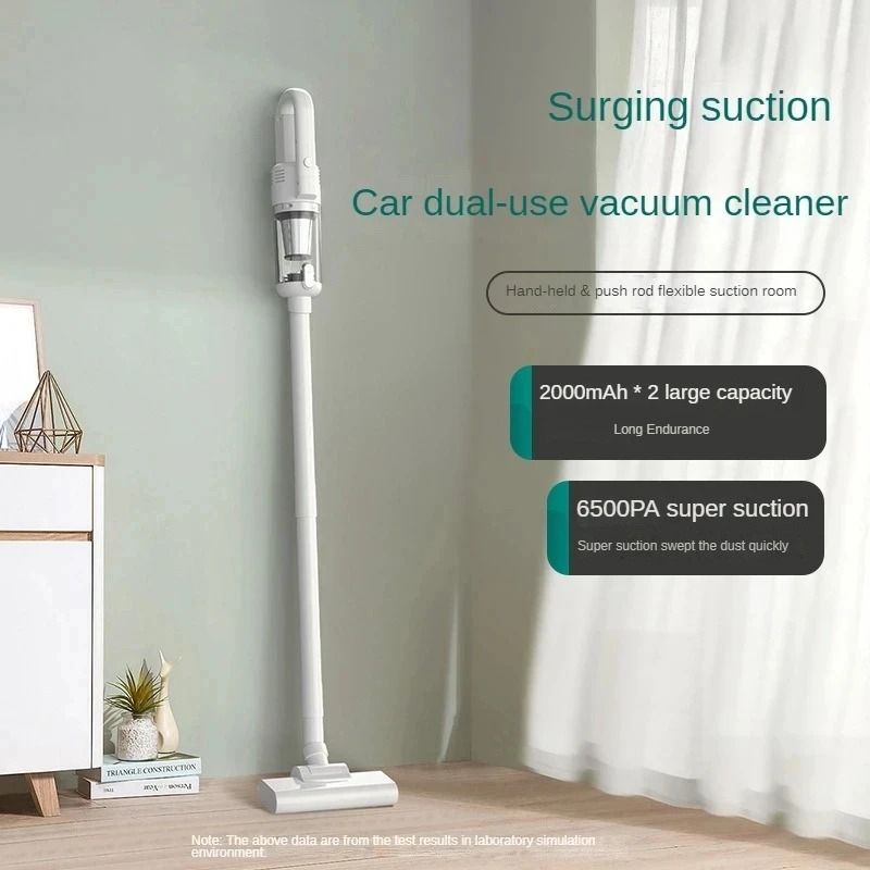 6500Pa Cordless Handheld Vacuum Cleaner for Car and Home with LED Light and Multi Tool Kit