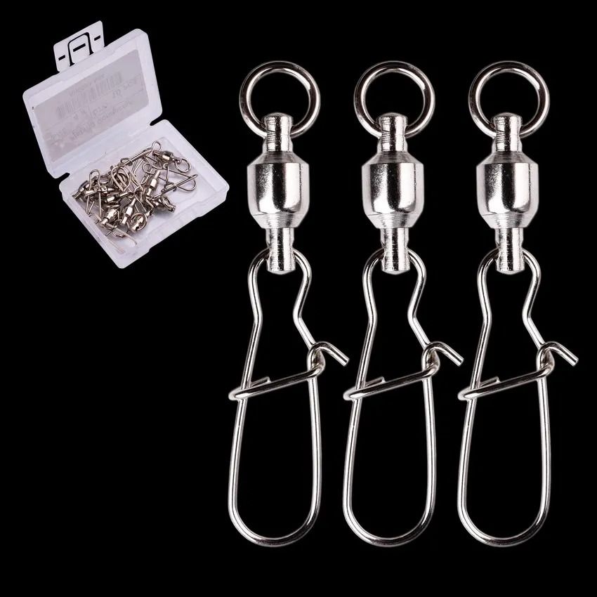 10-Piece Reinforced Ball Bearing Fishing Swivel Connector Se | Inspire ...