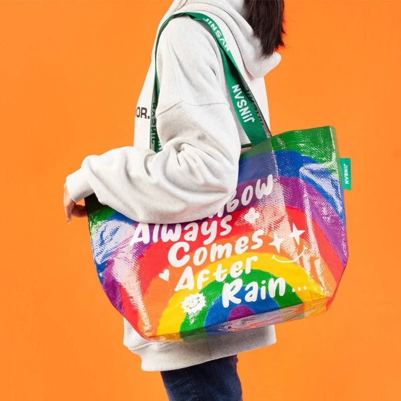Large Capacity Waterproof Shopping Tote Bag Reusable Shoulder Carry Bag