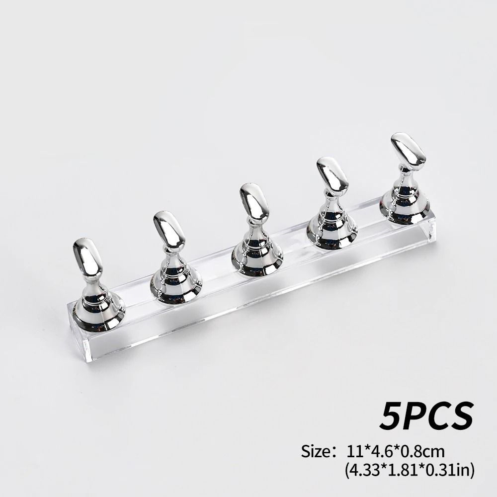 Magnetic Nail Display Board with Acrylic Holder Nail Art Practice Stand Set for Polish Samples