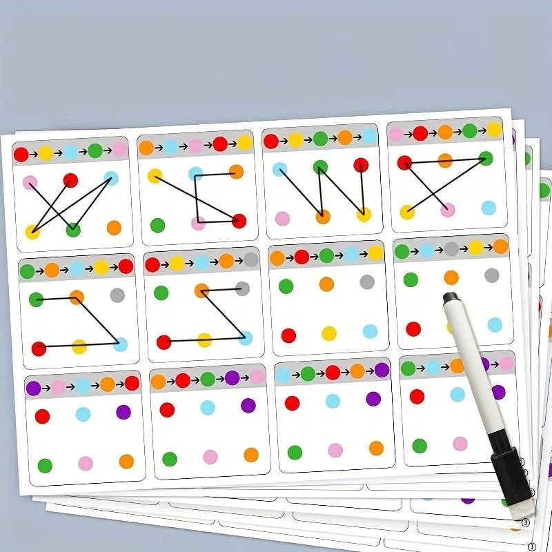 Visual Tracking Focus and Attention Training Card for Kids C | Inspire ...
