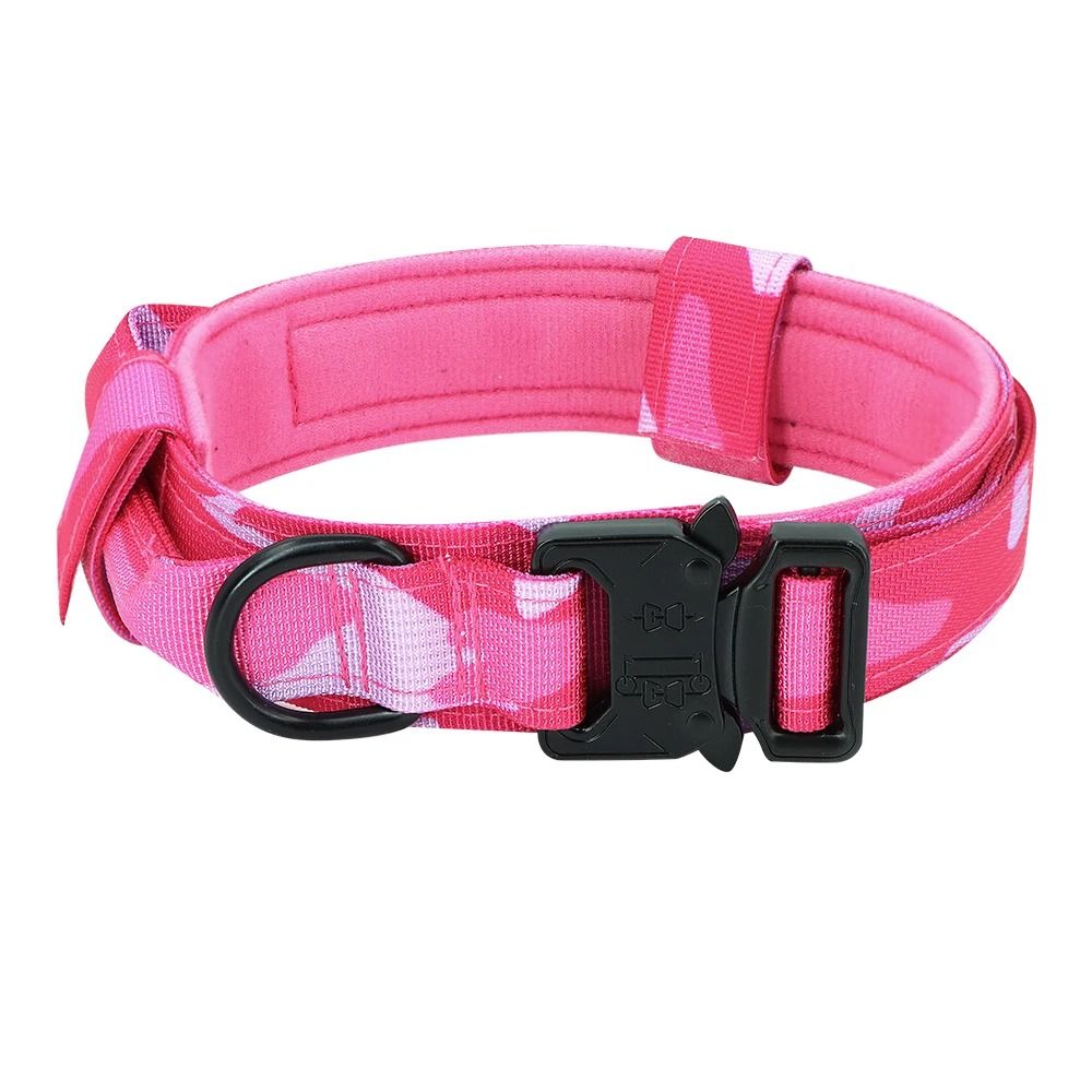 Tactical Military Dog Collar with Integrated Control Handle